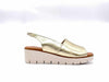 LUXDIVE Sandalo Donna Zeppa Oro