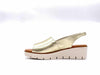 LUXDIVE Sandalo Donna Zeppa Oro