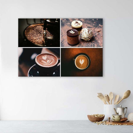 Quadro su tela, Set caffè e dolci