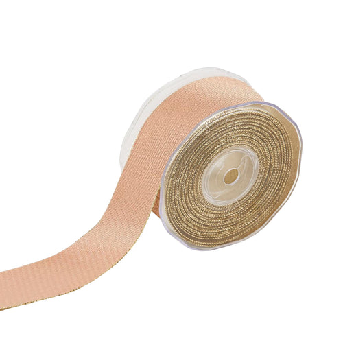 Nastro Classico bicolor retro oro per decorazioni e confezioni natalizie 10 mt