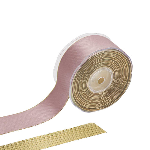 Nastro Classico bicolor retro oro per decorazioni e confezioni natalizie 10 mt