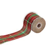 Nastro Tartan con motivo scozzese per decorazioni e confezioni natalizie
