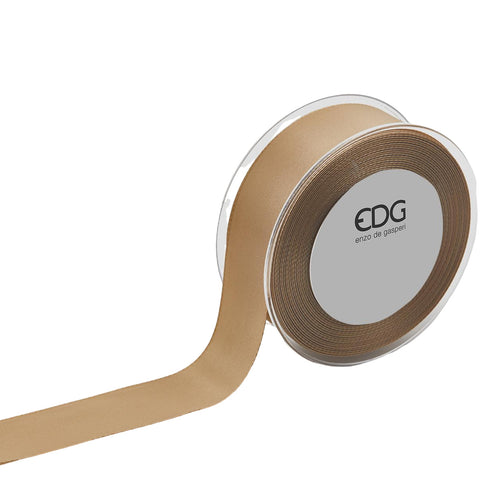 Nastro decorativo Delizia tinta unita per decorazioni e confezioni natalizie, rotolo da 50 metri