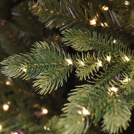 Albero di natale con Micro Led Incorporati "Madison" 80 % PE Effetto Real Touch