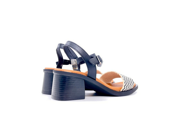 LUXDIVE Sandalo Donna Nero/ Latte