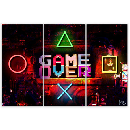 Quadro su tela 3 pannelli, Gioco sul giocatore