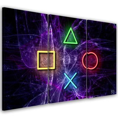 Quadro su tela 3 pannelli, Pulsanti per il controller