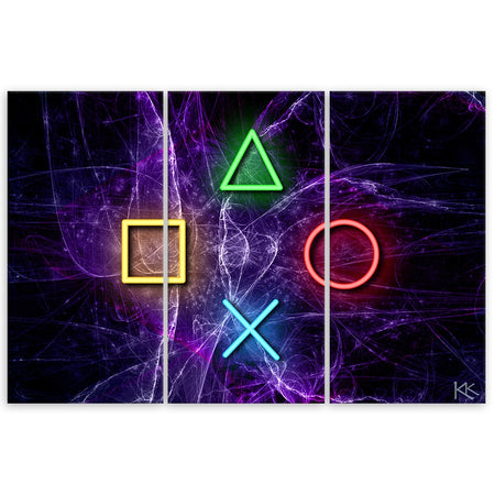 Quadro su tela 3 pannelli, Pulsanti per il controller