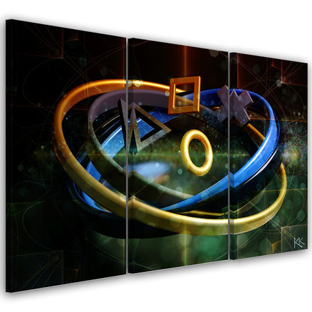 Quadro su tela 3 pannelli, Pulsanti per il controller