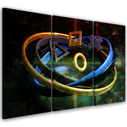 Quadro su tela 3 pannelli, Pulsanti per il controller