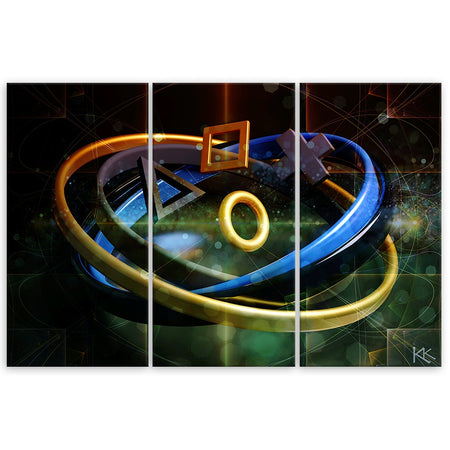 Quadro su tela 3 pannelli, Pulsanti per il controller