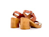 LUXDIVE Sandalo Donna Cuopla Cuoio Gold