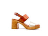 LUXDIVE Sandalo Donna Cuopla Cuoio Gold
