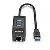 LINDY ADATTATORE USB 3.1 GIGABIT ETHERNET HUB