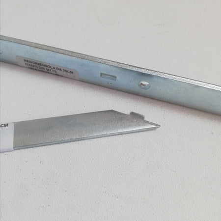 Reggimensola staffa zincata da 25cm con saetta di rinforzo
