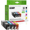 KMP C107PIXV cartuccia d'inchiostro Nero, Ciano, Magenta, Giallo (KMP MULTIPACK C107PIXV - 4 pakker - H?)