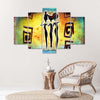 Quadri Quadro 5 pezzi Stampa su tela Africa Donne che ballano