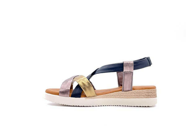 LUXDIVE Sandalo Donna Intrecciato Nero