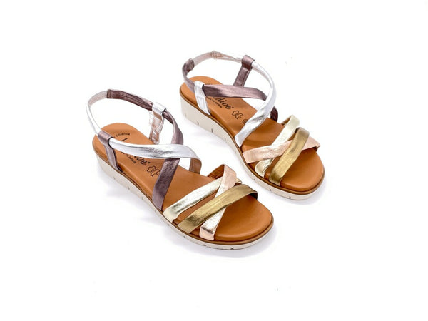 LUXDIVE Sandalo Donna Intrecciato Metmul