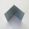 Piastra 90x90x3,5mm angolo da 90° in acciaio zincato