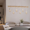 Lampadario Industrial Townshend 6 Luci Acciaio Bianco