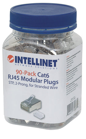 Confezione da 90 Plug Modulari Cat6 RJ45 STP