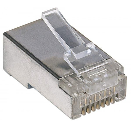 Confezione 100 Plug Modulari Pro Line RJ45 Cat.5e STP