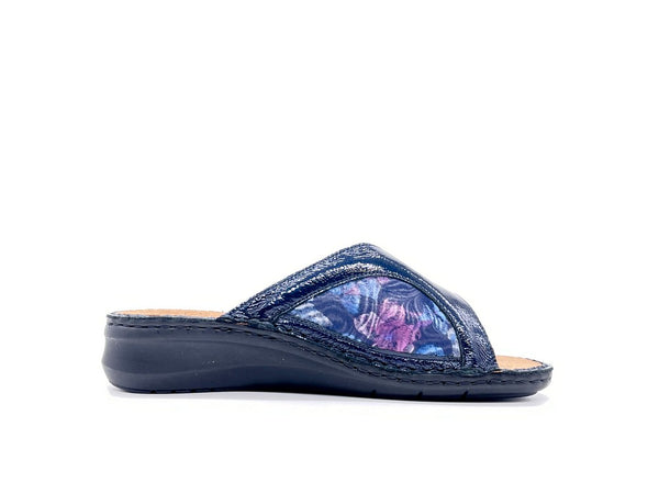 GRUNLAND Ciabatta Donna Dami Blu Uno Strappo