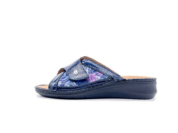GRUNLAND Ciabatta Donna Dami Blu Uno Strappo