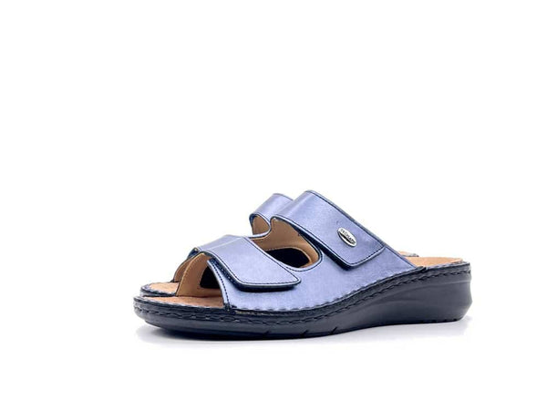 GRUNLAND Ciabatta Donna Dami Blu Due Strappi
