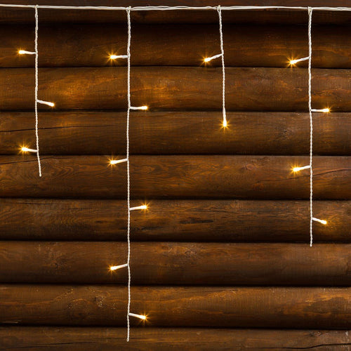 Cascata luminosa per esterno stalattite a led, decorazioni di natale in movimento h 60 cm