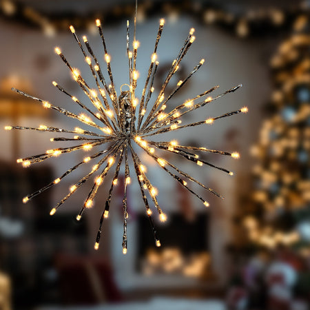 Ramo sferico "TWIGball" decorazione natalizia per esterno con Led effetto Flash