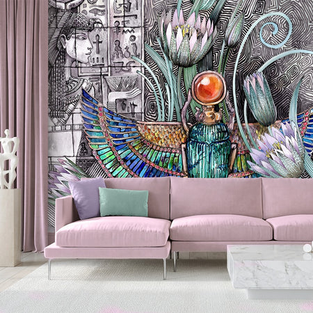 Carta Da Parati, 3D Egitto Faraone Astratto