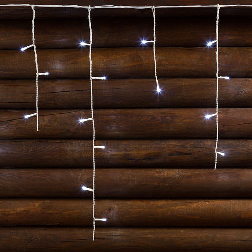 Cascata luminosa per esterno stalattite a led, decorazioni di natale in movimento h 60 cm