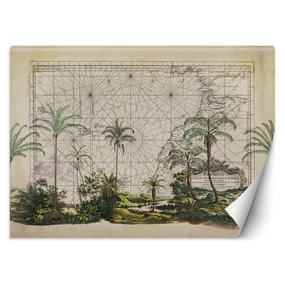 Carta Da Parati, Biglietto da Palme Tropical Foglie