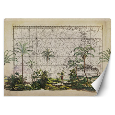 Carta Da Parati, Biglietto da Palme Tropical Foglie