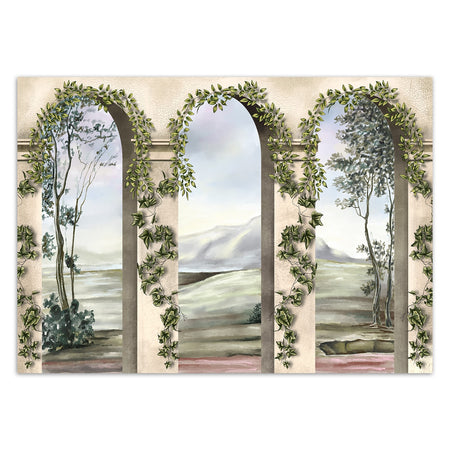 Carta Da Parati, Colonne e archi con edera