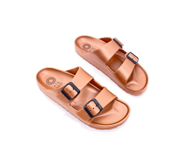 ATENEO Ciabatte con sottopiede Birkenstock Bronzo