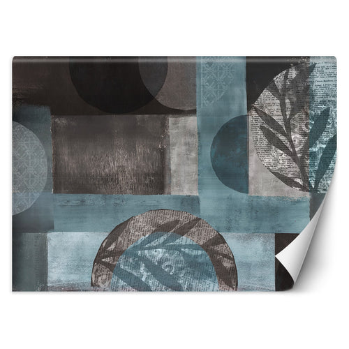 Carta Da Parati, Forme astratte 3D Boho Turchese