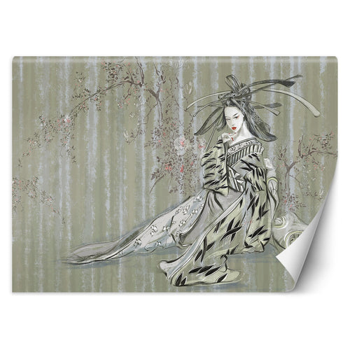 Carta Da Parati, Geisha giapponese orientale
