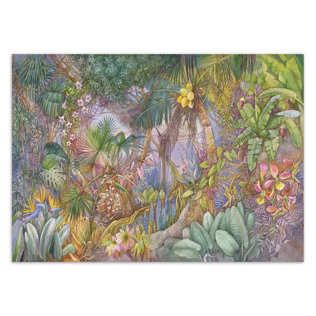 Carta Da Parati, Lusso colorato giungla animali tropicali