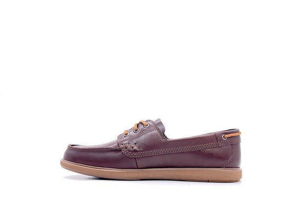 CLARKS Mocassino uomo Bratton Boat pelle dark brown