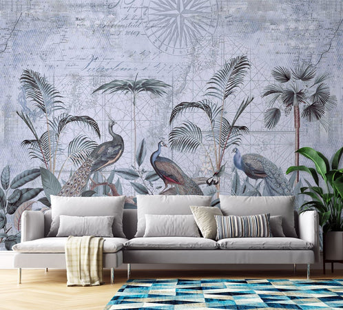 Carta Da Parati, Pavoni ai tropici