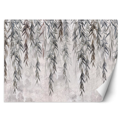 Carta Da Parati, Piante tropicali sospese Grigio