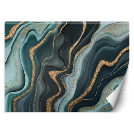 Carta Da Parati, Struttura di marmo Blu Turchese