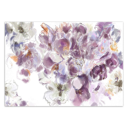 Carta Da Parati, Viollet viola Iris Flower dipinto a mano