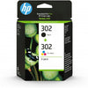 HP 302 2-PACK (X4D37AE) - BLACK + TRI-COLOR - CARTUCCIA ORIGINALE