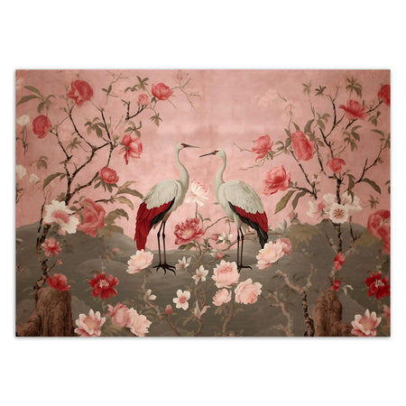 Carta Da Parati, Cineserie Fiori e uccelli