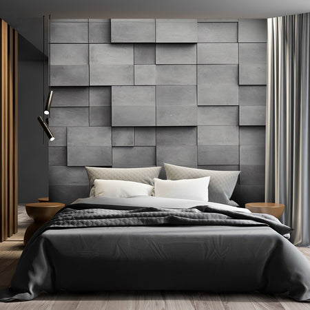 Carta Da Parati, Cubo di cemento 3D