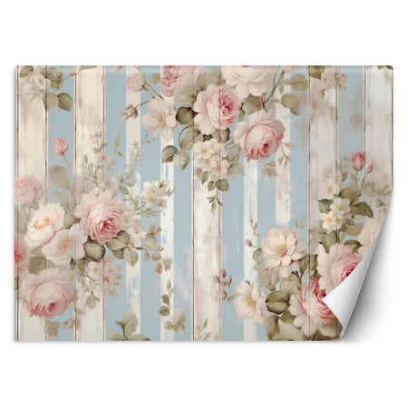 Carta Da Parati, Fiori shabby chic